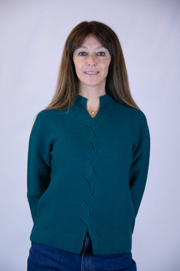 Maglia lana merinos verde Gucci