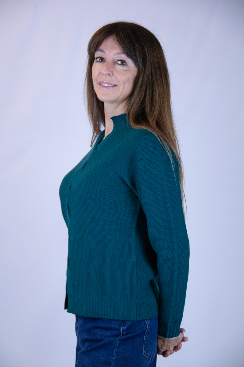 Maglia lana merinos verde Gucci - immagine 2