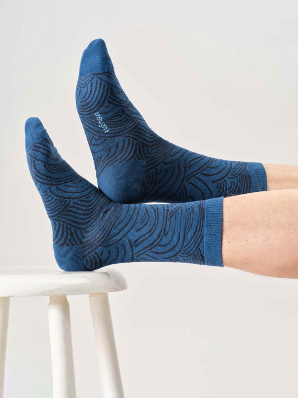 Confezione 3 calzini uomo in bamboo – comfort naturale e fantasia diversa - immagine 4