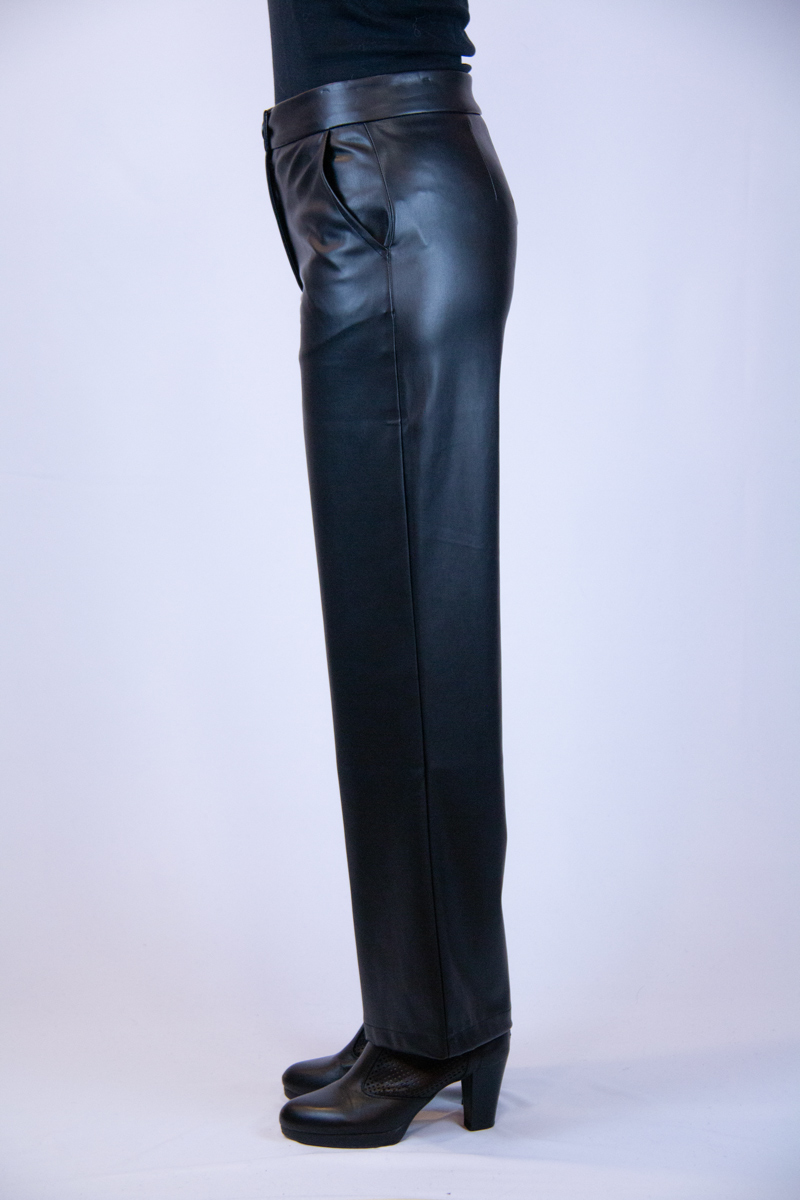 Pantalone ecopelle nero donna Dolcezza - immagine 3
